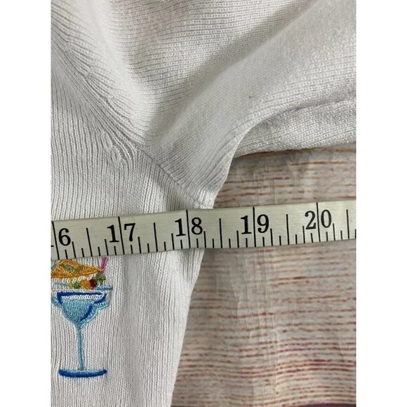 Alexandra Bartlett Petite White Embroidered Cardigan - PS - Picture 7 of 12